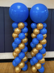 Balloon Columns with Topper 6 Ft