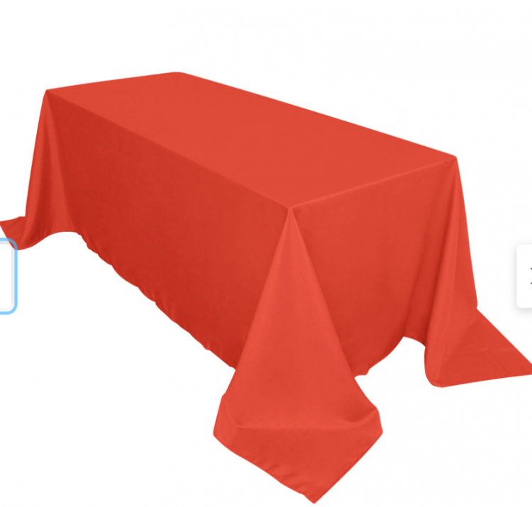 Red Rectangular Tablecloth