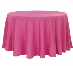 Hot Pink round Tablecloth