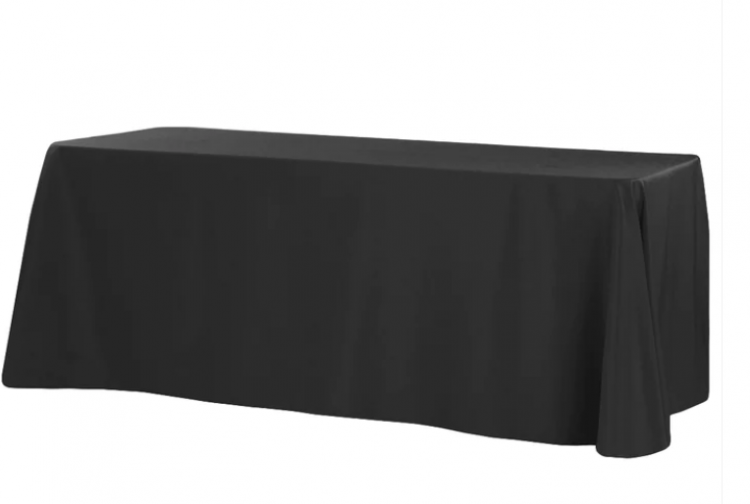 Black Rectangular Tablecloth