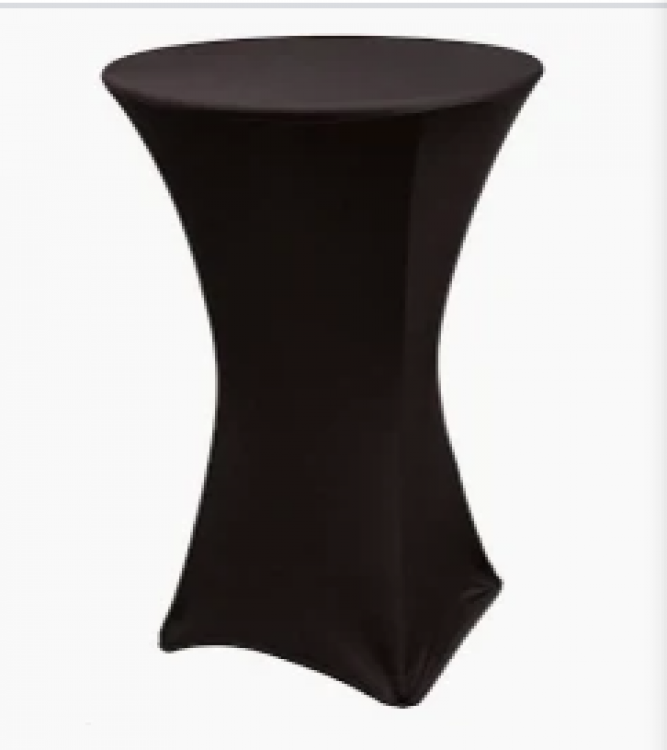 Black Covers Spandex for Cocktail Tables