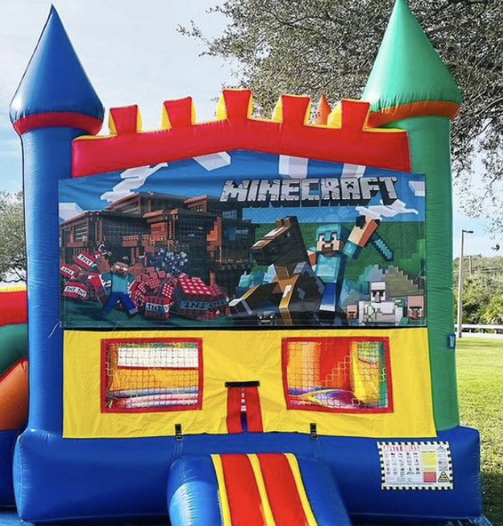 Minecraft Banner for Bounce House