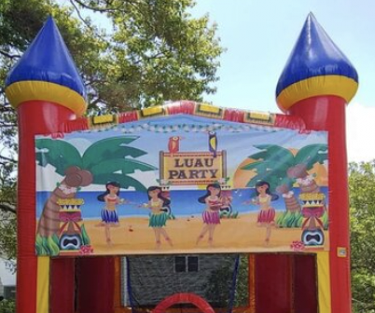 Luao Hawaiian Banner for Bounce House