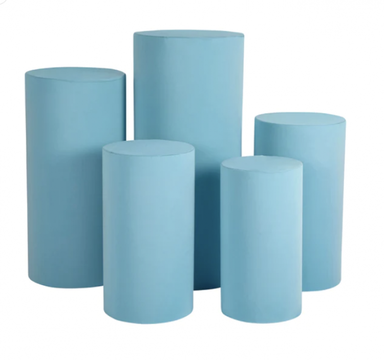 Cylinder  Covers Light Blue