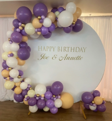 Balloon Garland with Backdrop