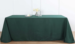 Dark Green Rectangular Tablecloth